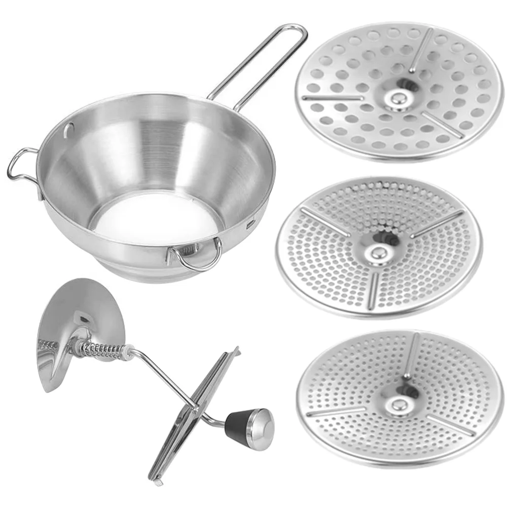 

Vegetable Masher Fruit Press Kitchen Utensil Hand Tools Stainless Steel Stirrer Jam Potato Crusher