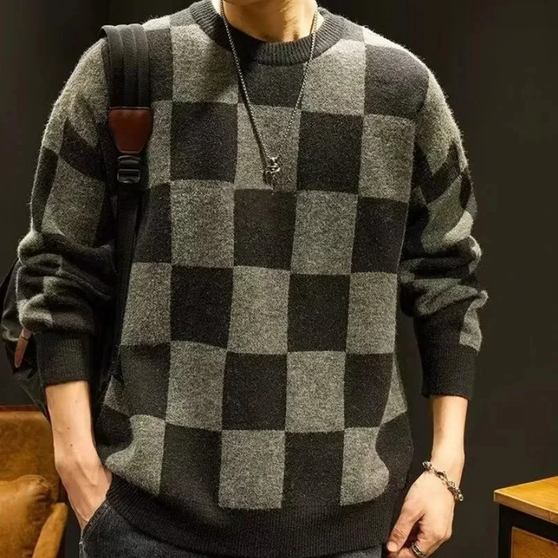 Мужской трикотажный свитер Осень-зима