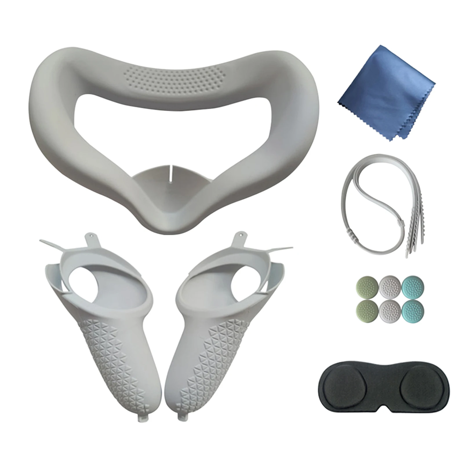 

Bracket Protective VR Accessories Replacement Silicone Mat Anti-sweat Face Pad Set Rocker Cap Eye Cover Soft For Oculus Quest 2