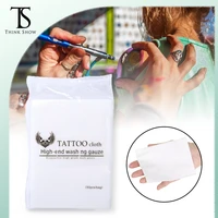 50pcs disposable tattoo wipe cotton facial clean lint free face towel wipes cotton pads for tattoo machine tattoo accessories