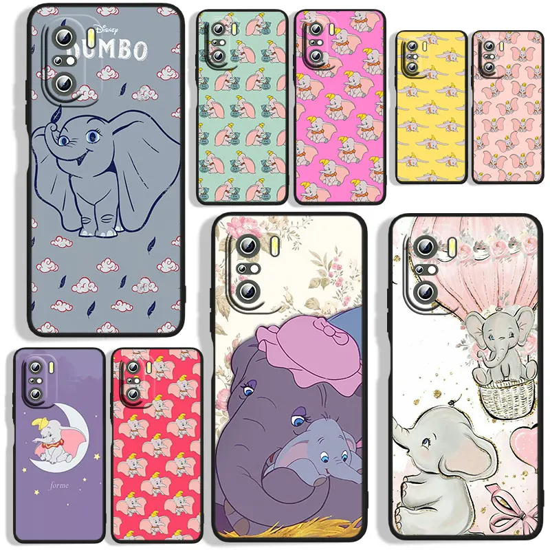 

Dumbo Disney Phone Case For Xiaomi Redmi 7(Y3) 7A 8 8A 9 9A 9AT 9C 10X 10 4G 5G 10C Black Funda Cover Silicone Soft Back Capa