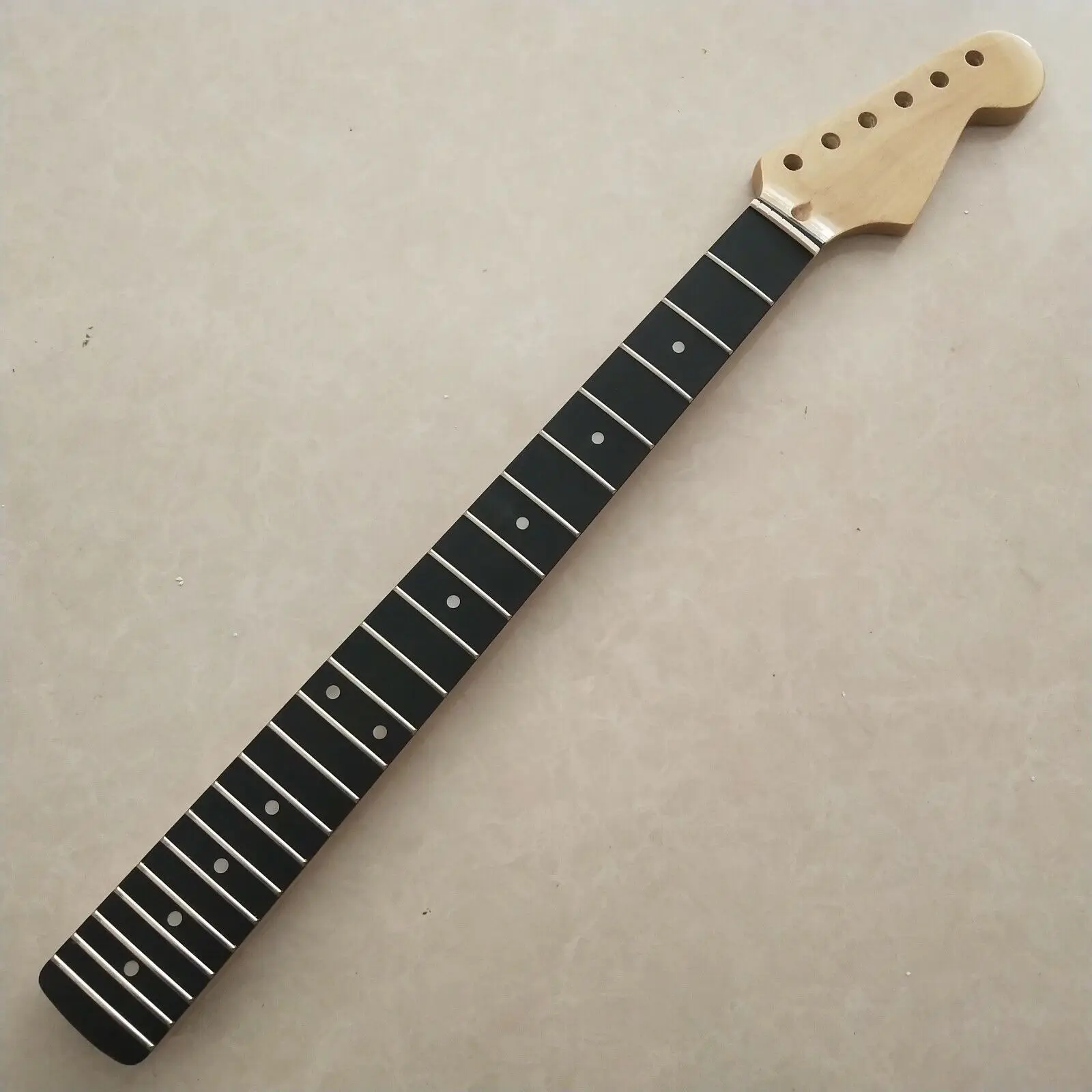 Maple Guitar neck 22 Fret 25.5inch Gloss Neck Dots Inlay ebony Fretboard parts enlarge