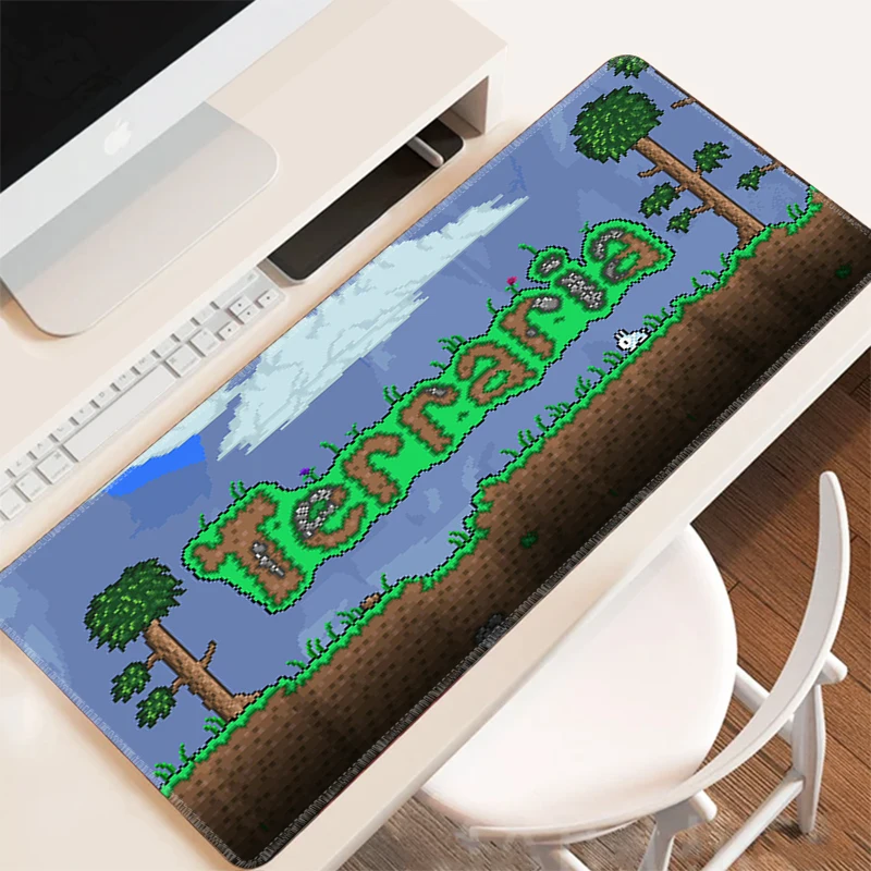 

Terrarias Mousepad Anime Computer Mouse Pad Gaming Accessories Pc Cabinet Games Gamer Keyboard Desk Mat Mats Office Extended Xxl