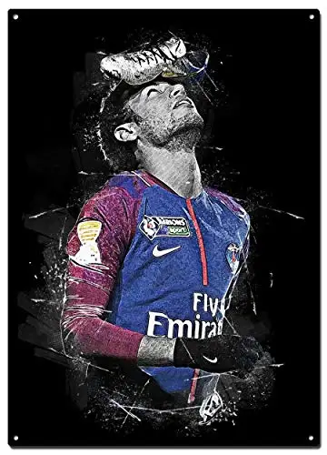 

Neymar Jr Metal Tin Signs, Football Abstract Art Poster, Decorative Signs Wall Art Home Decor - 8X12 Inch (20X30 cm)