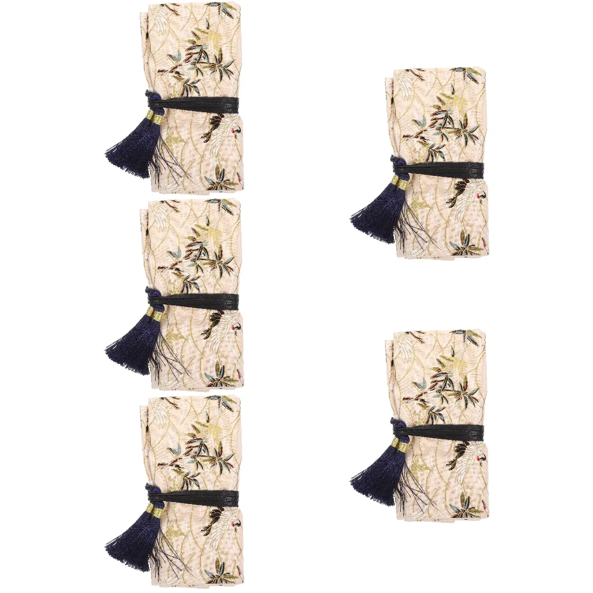 

5x Portable Crochet Hook Crochet Hook Storage Bag Knitting Bag Sewing Bag for Outdoor Sewing Storage