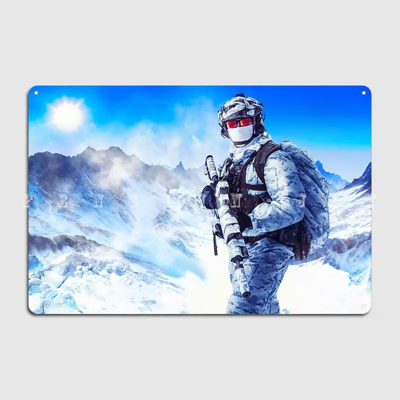 Металлический знак солдат в дневном свете кинотеатр кухня паб гараж Забавный