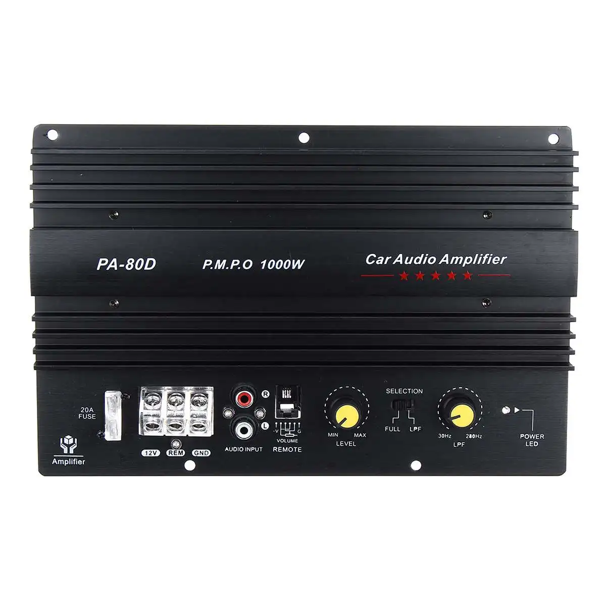 12V 1000W Speaker Subwoofer Bass Module High Power Car Audio Accessories Mono Channel Durable Lossless Amplifier Board PA-80D |
