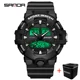 SANDA Brand Sport Watches Mens Military Waterproof Shockproof Watch Dual Display Auto Date Male Quartz Digital Wristwatches Other Image