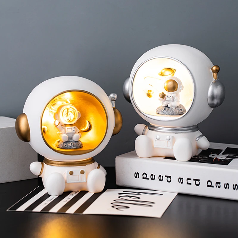 

Night Light Astronaut Model Living Room Decor Home Decoration Accessories Modern Birthday Gift for Boy Christmas Decorations