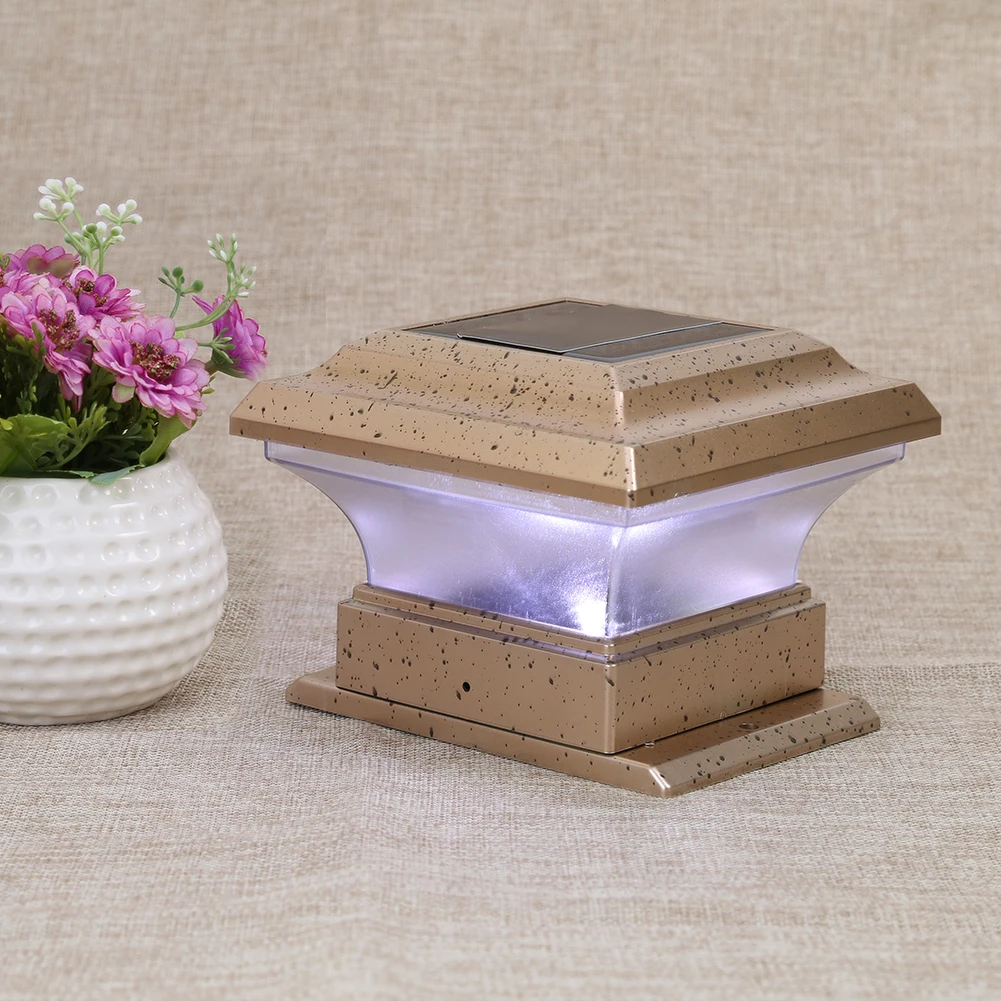 

Светодиодная лампа на солнечной батарее, лампа-столб на солнечной батарее, уличная лампа для забора, ворот, столба для двора