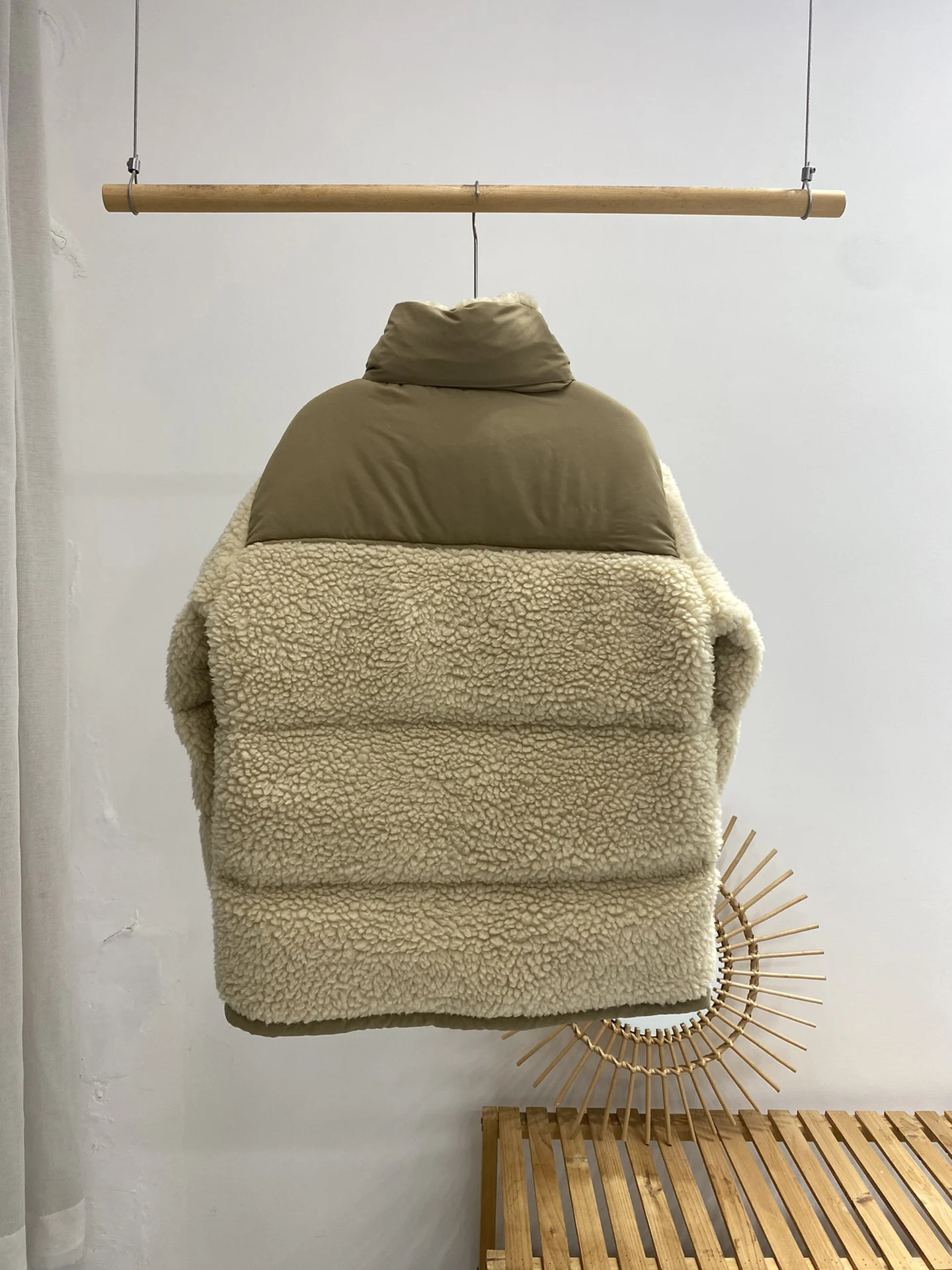 Winter men's down jacket stand up collar jacket for women suede fur jacket for women to keep warm, thickened lamb jacket