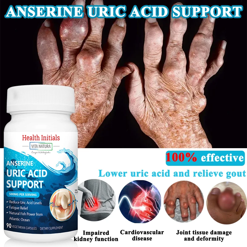 

Uric Acid Balance Gout Treatment Joint and Bone Pain Relief Support Digestion and Enhance Immunity Anserinosine Capsules