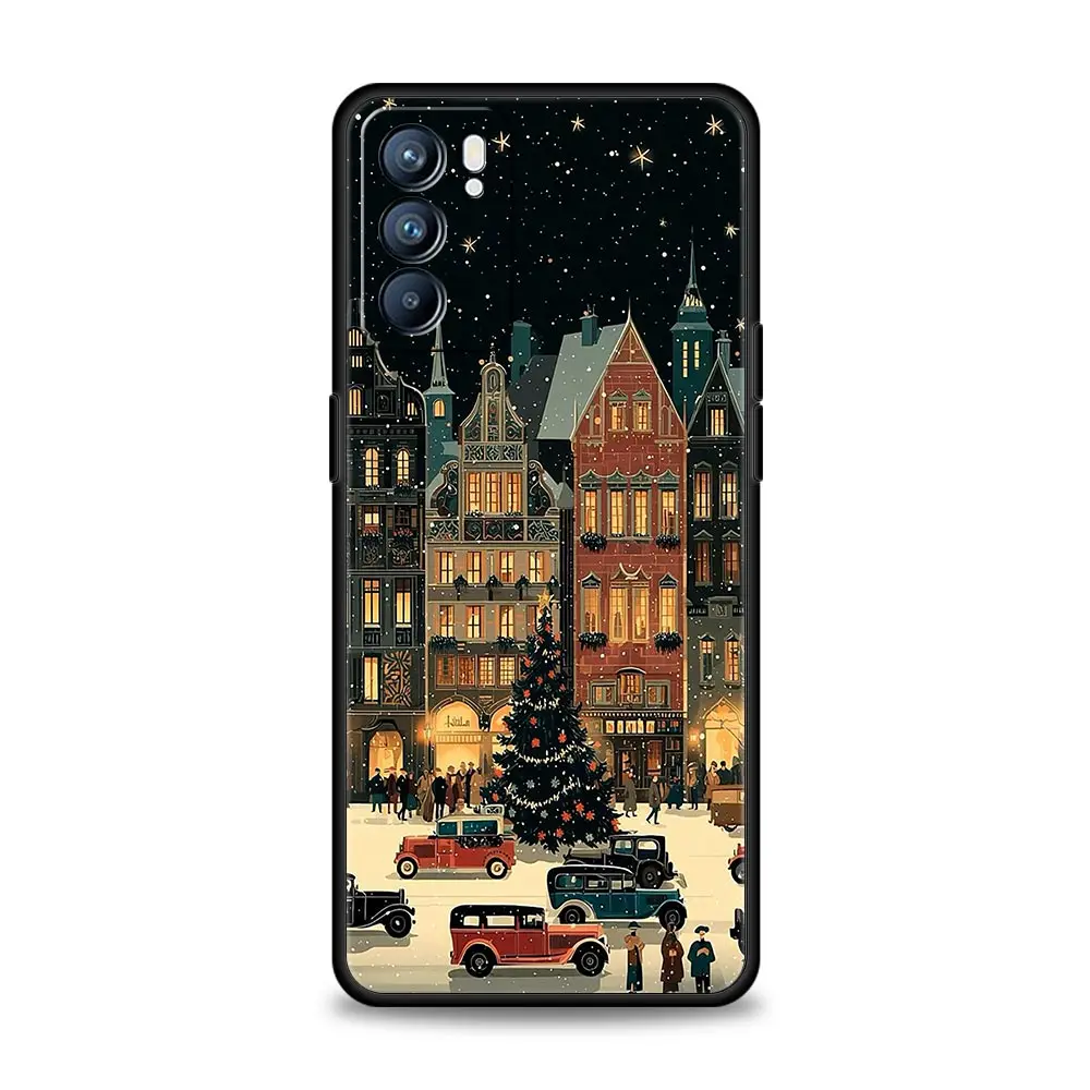 Чехол в мультяшном рождественском стиле для Oppo Reno14, Reno13, Reno12, 11 F, 10, Find X5, X9 Pro, A54 5G, A53, A52, A9, A16, A78 4G, A80, A98 (art.: 3920dacf5518e) - 3920dacf5518e