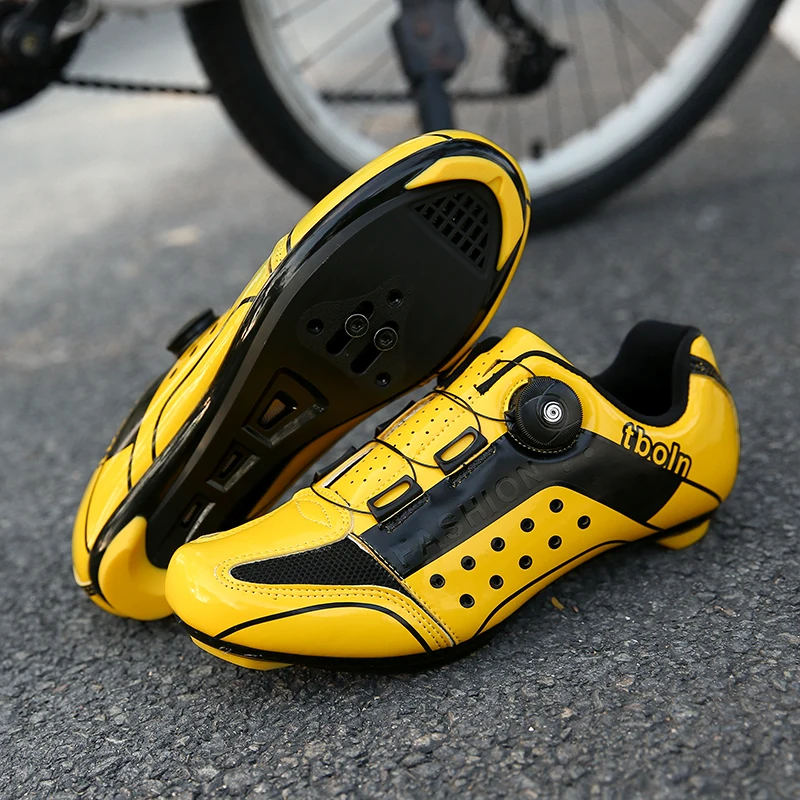 

2021 Latest Road Bike Shoes Men's Mountain Bike Shoes Ultralight Bike Sneakers Self-locking Professional Breathable Size 36-48#
