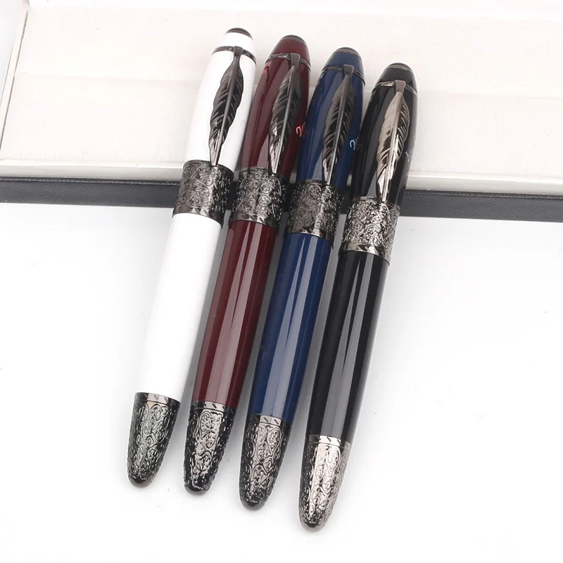 

Wtiters Daniel Defoe MB Fountain Pen Metal Wtiters Limited Edition Ballpoint Rollerball Pens for Writing Business Gift Box Set
