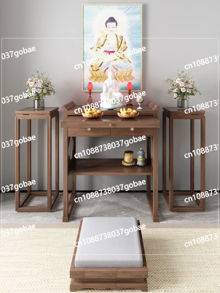 CX бытовой маленький молитвенный алтарь из цельного дерева настольный светильник