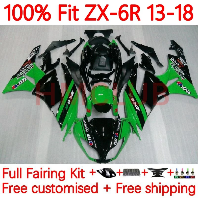 

Инъекция для KAWASAKI NINJA ZX-6R ZX636 ZX 6R 636 ZX6R 2013 2014 2015 2016 2017 Φ 13 18 обтекатель 62No.14 Фабричный зеленый