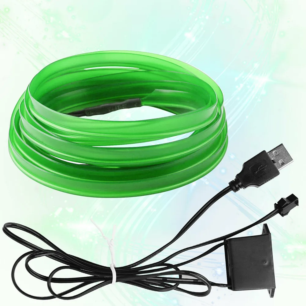

Water Resistant Cool Light Strip With Power Driver 12V Atmosphere Light Car Flexible Green