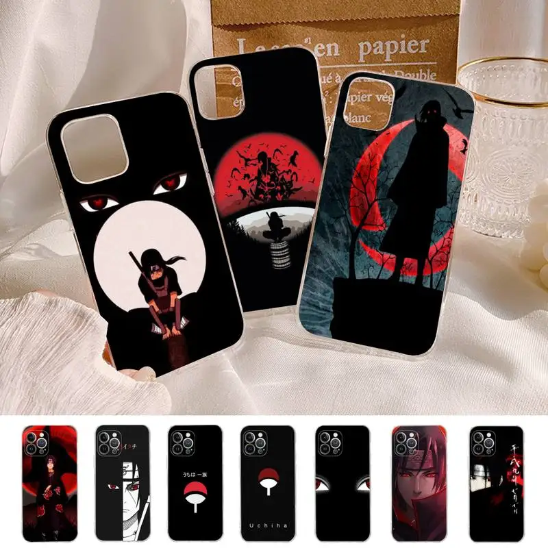 

BANDAI Naruto Itachi Uchiha Japanese Phone Case for iPhone 11 12 13 mini pro XS MAX 8 7 6 6S Plus X 5S SE 2020 XR case
