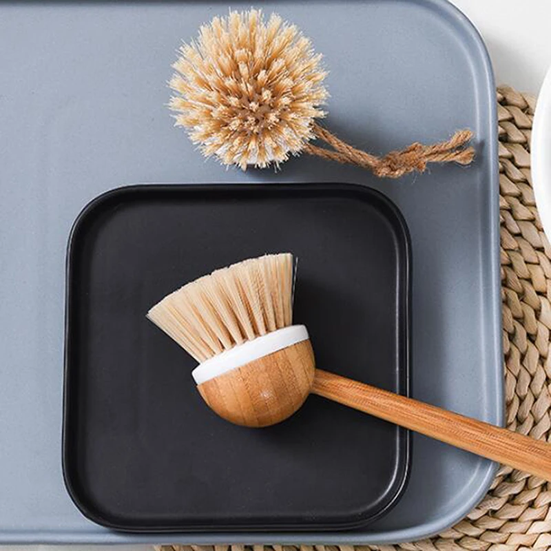 

Multifunction Home Kitchen Washing Utensils Wooden Long Handle Pan Pot Cleaning Brush Dish Bowl Washing Brush Cleaning Tools