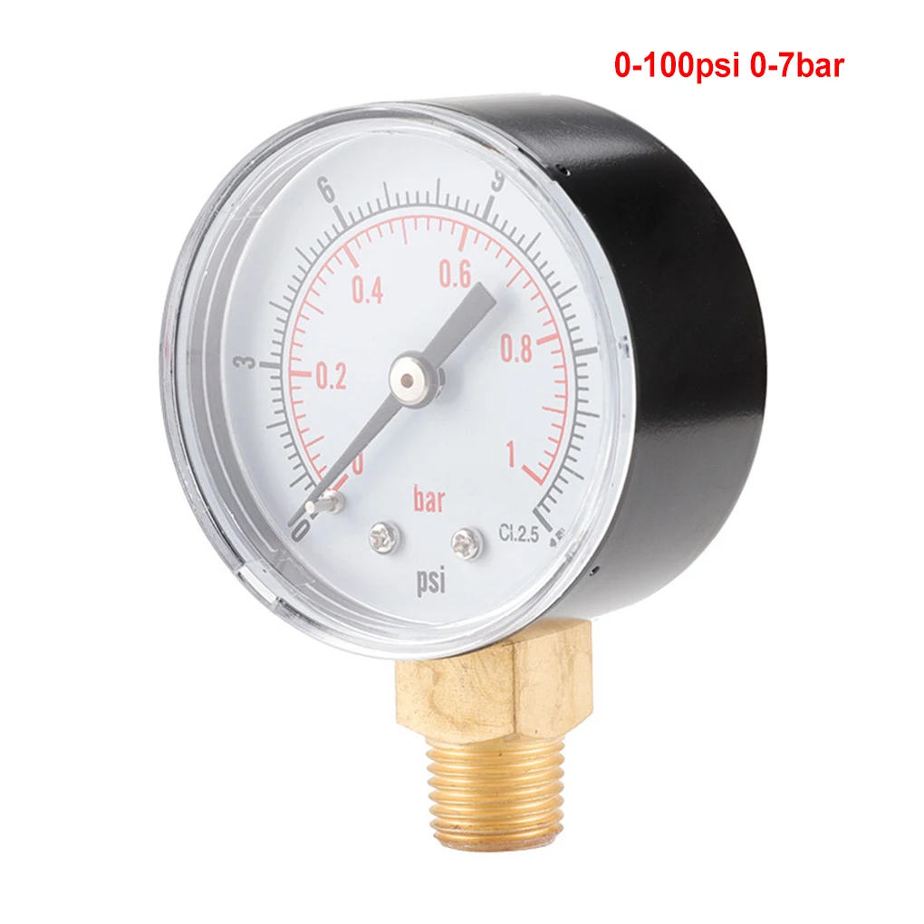 

Analog Air Pressure Meter Anti-corrosive Shock-proof Water Oil Gauge