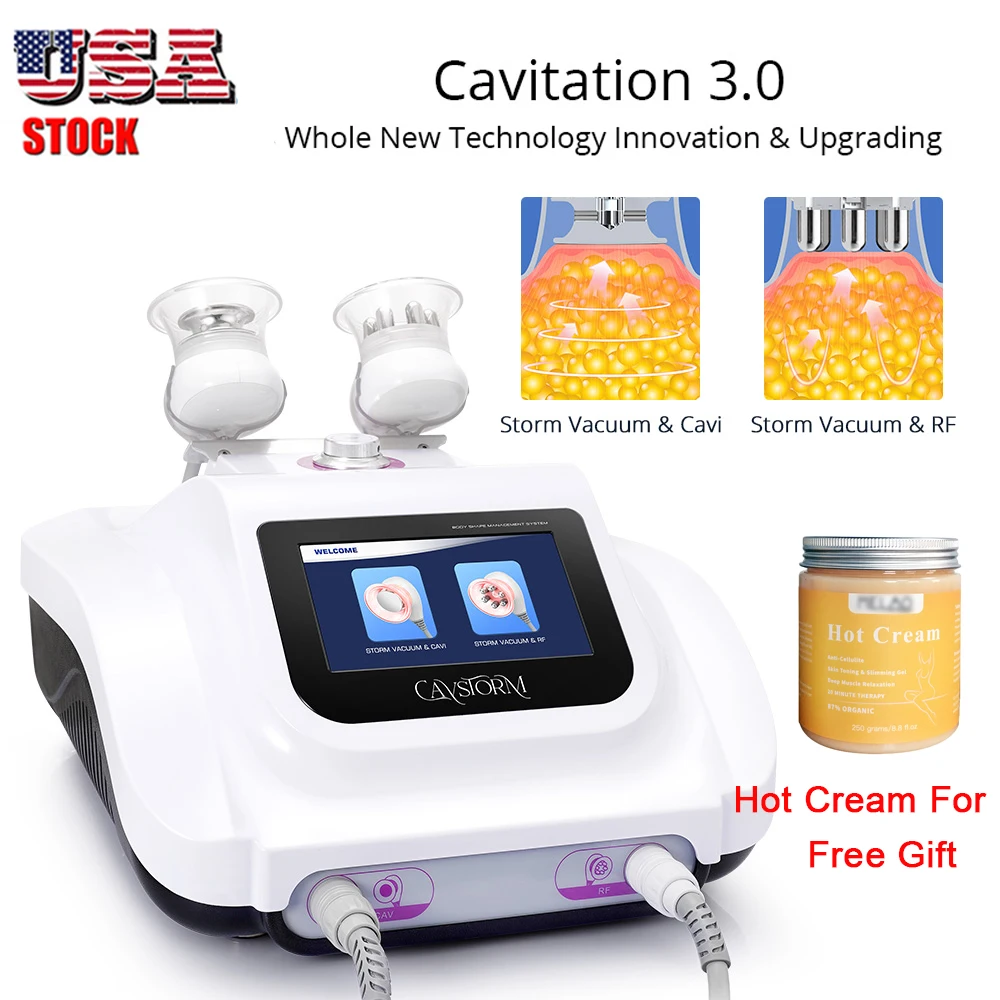 

CaVstorm 40K Ultrasonic Cavitation 3.0 Vacuum & RF Powerful Body Slimming Machine Weight Loss Skin Tighgten Spa Beauty Machine