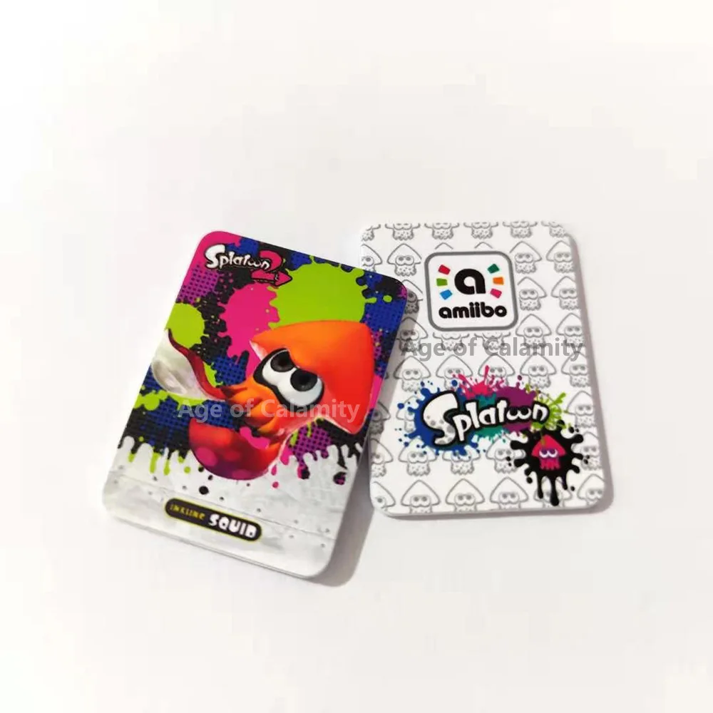 Nfc-метка rfid ntag215 17 шт. Splatoon 2 amxxbo nfc-карта amiiboen карта 125 кГц Ntag215 ДЛЯ NS Switch WiiU 3DS |
