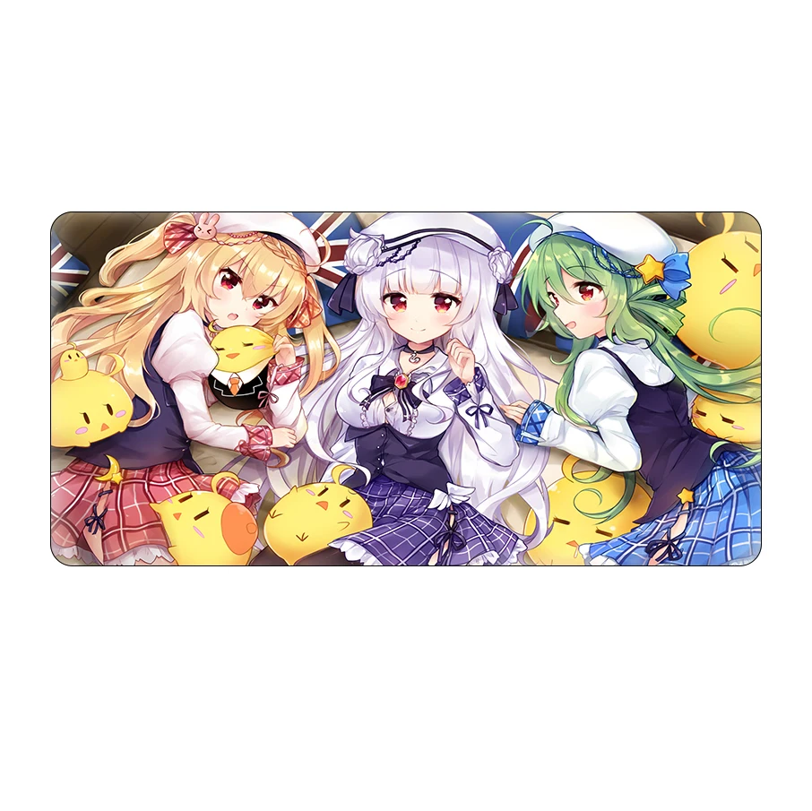 

Azur Lane Mouse Pad Gamer Large Home XXL Computer Desk Mats keyboard pad Soft Gamer Natural Rubber Laptop Mouse Mat