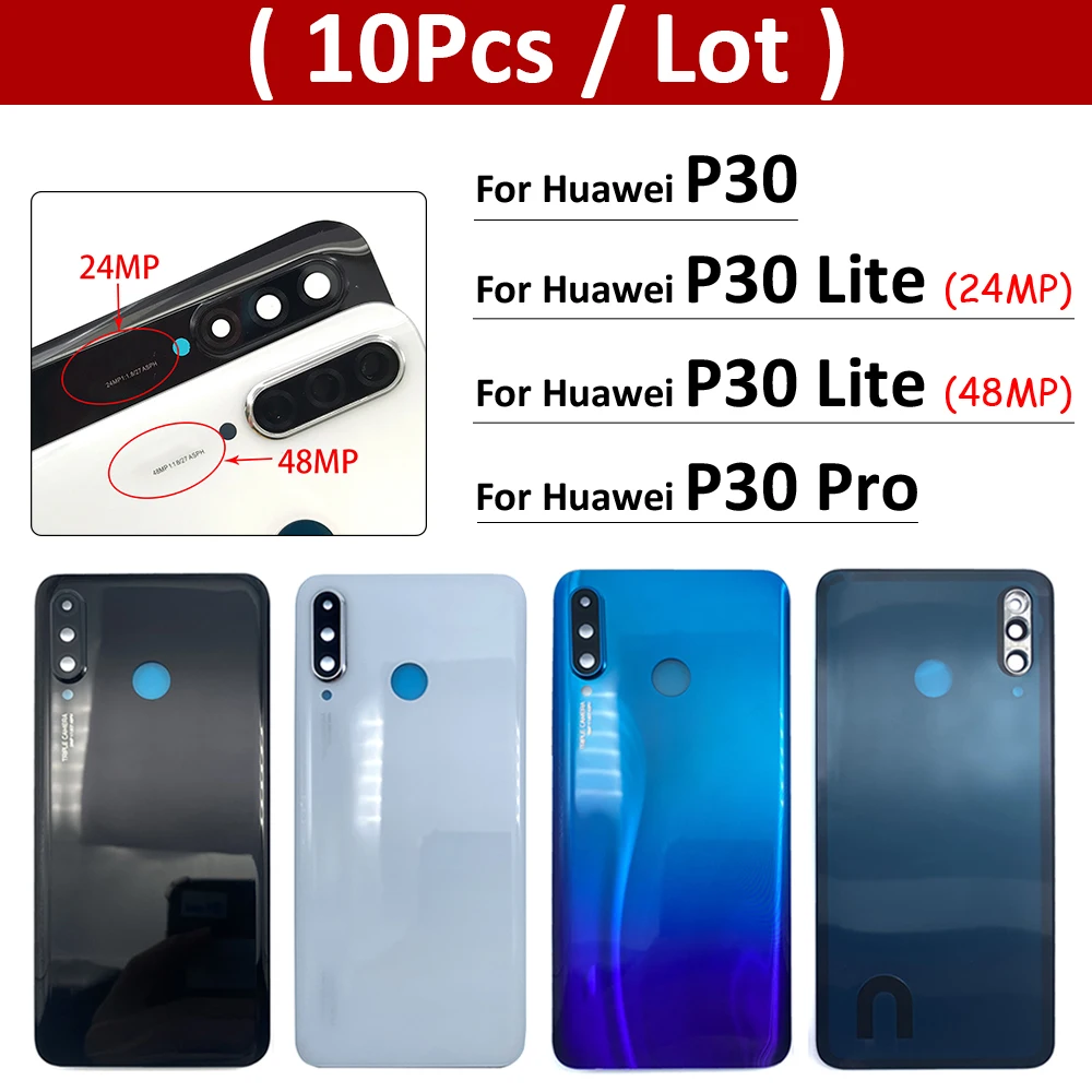 

10 шт./партия, задняя крышка батарейного отсека для Huawei P30 Lite Pro