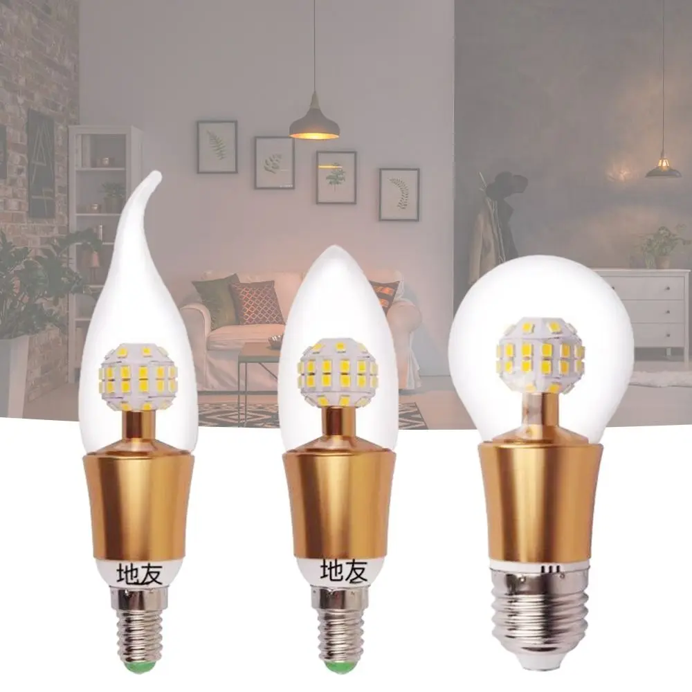 

E14 MiniCrystal Light Bulb Hot Warm White 5W 7W 9W 12W LED Light Bulb Incandescent Candle LED Bulb Home Decor
