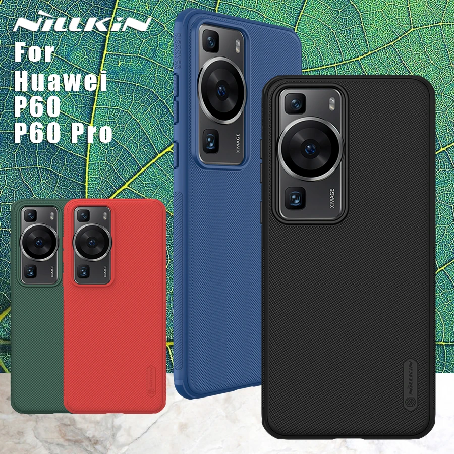

Nillkin for Huawei P60 Pro / P60 Case Matte PC TPU Bumper Frosted Hard 360 full Back Cover for P60