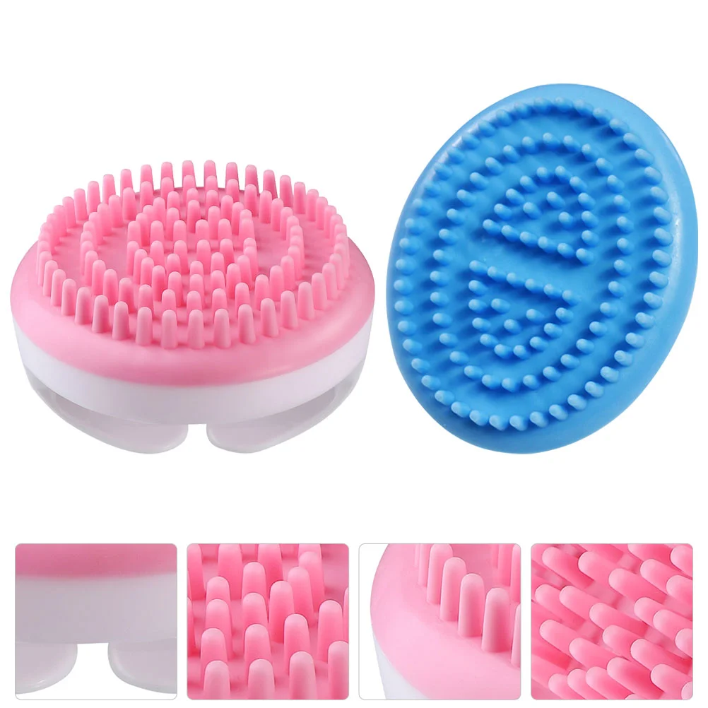 

2pcs Body Meridian Massager Plastic Bath Shampoo Exfoliating Brushes for Home