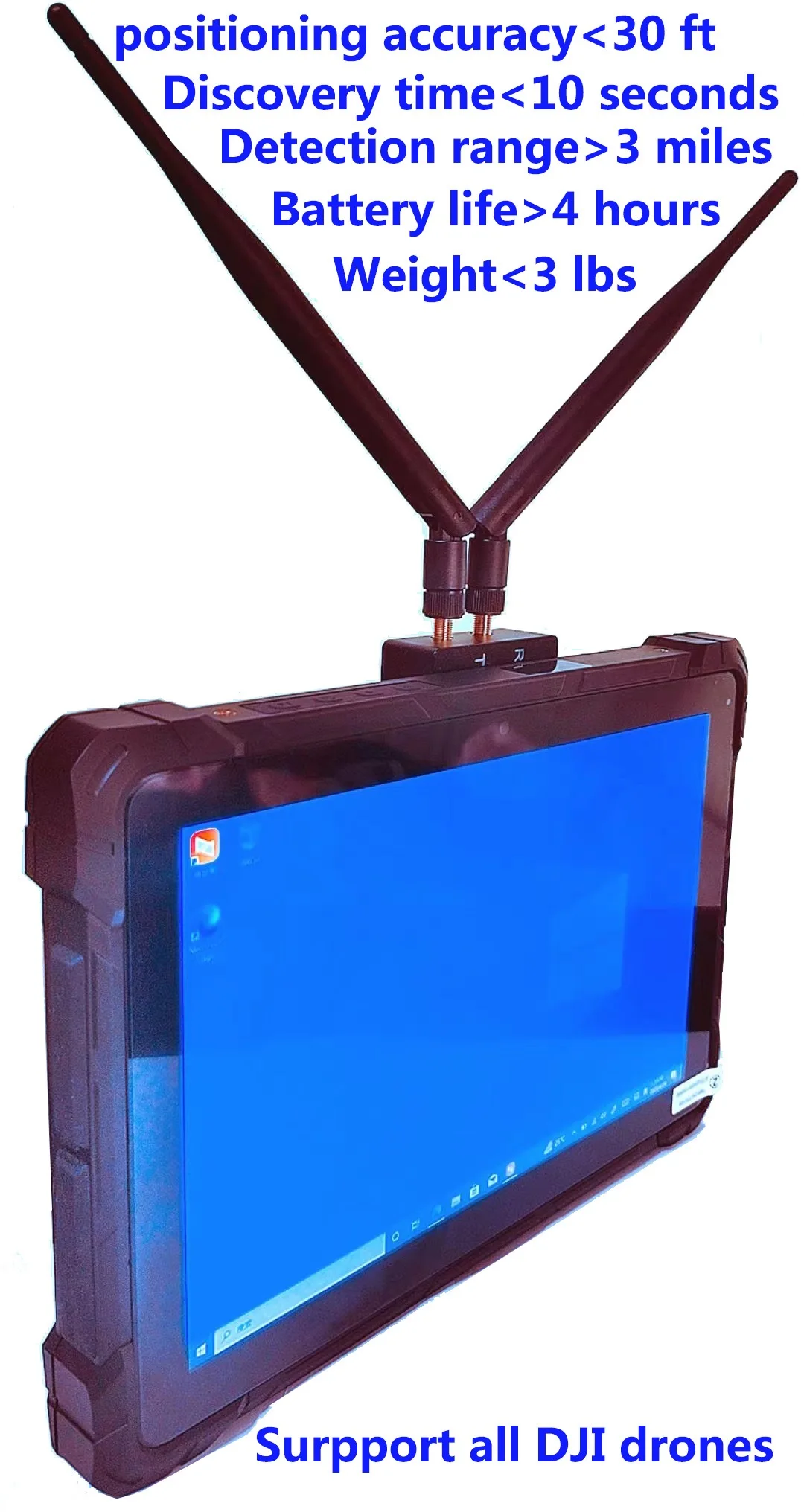 d Rone Detector Оборудование для оконных планшетов Портативное ua v Обнаружение дрона