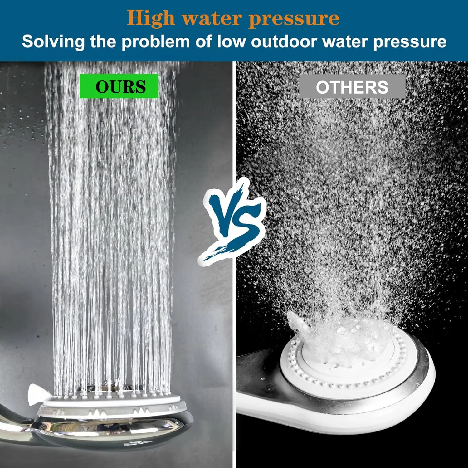 Насадка для душа с 3 режимами регулируемый высокого давления водосберегающий