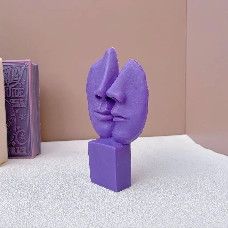 3D эстетическая силиконовая форма для свечей лица креативная человеческого тела