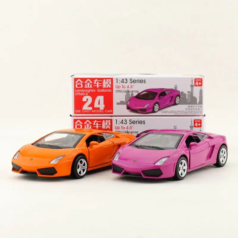 

1:43 Scale Lamborghini Gallardo LP560-4 Diecast Metal Alloy Model car Pull Back Can Open Door Collection Kids Toy Gifts