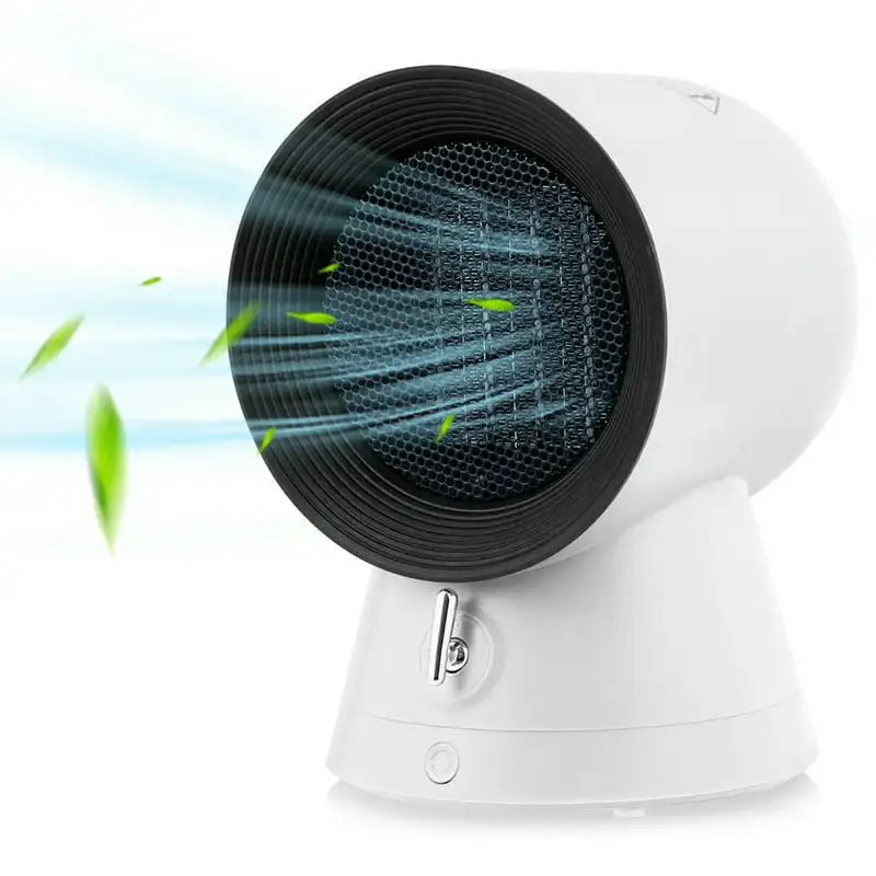 

NEW 1500W Mini Desktop Heating Fan Portable PTC Ceramic Space Heater White