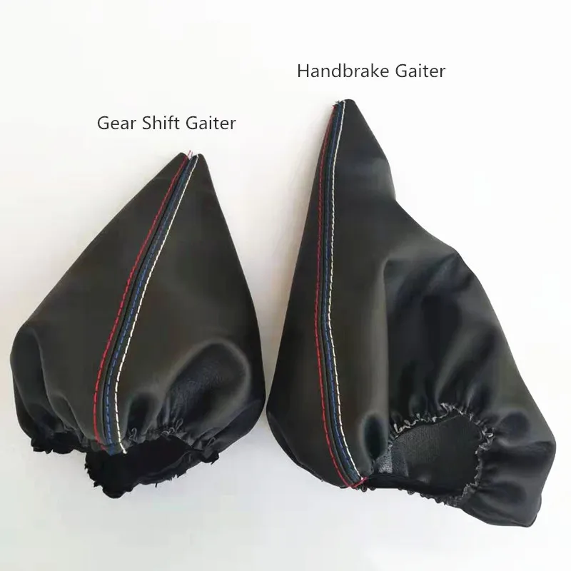 Suede / Leather Gear Shift Collars Manual Handbrake Gaiter Boot Cover for BMW 3 Series E36 E46 E30 E34 M3 Z3 M Accessories images - 6