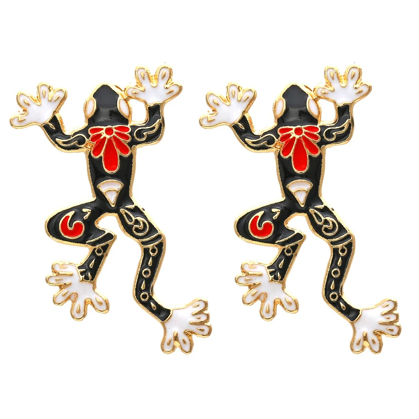

Funny Personality Colored Frog Earrings for Woman Party Casual Jewelry