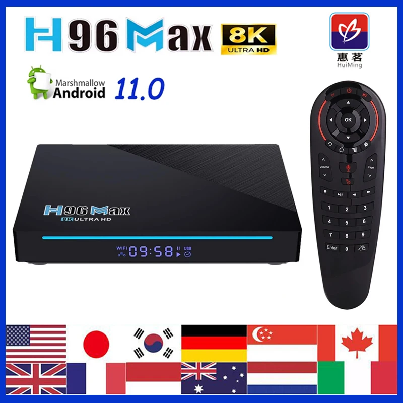 

Voice control TV decoder, Dual WIFI Global TV Device, 2GB, 32GB, Android 10.0, Stable smooth, 6S, Korea and Japan