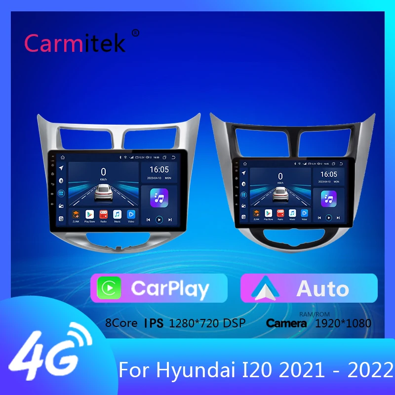 

Автомагнитола V1pro, 2 din, Android, для Hyundai Solaris Accent i25 2010-2016 Carplay 4G