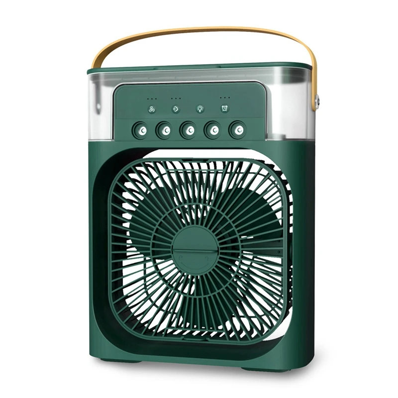 

Портативный вентилятор для дома и офиса, тихий Настольный вентилятор с 5 отверстиями, с распылителем, с воздушным охлаждением, для спальни