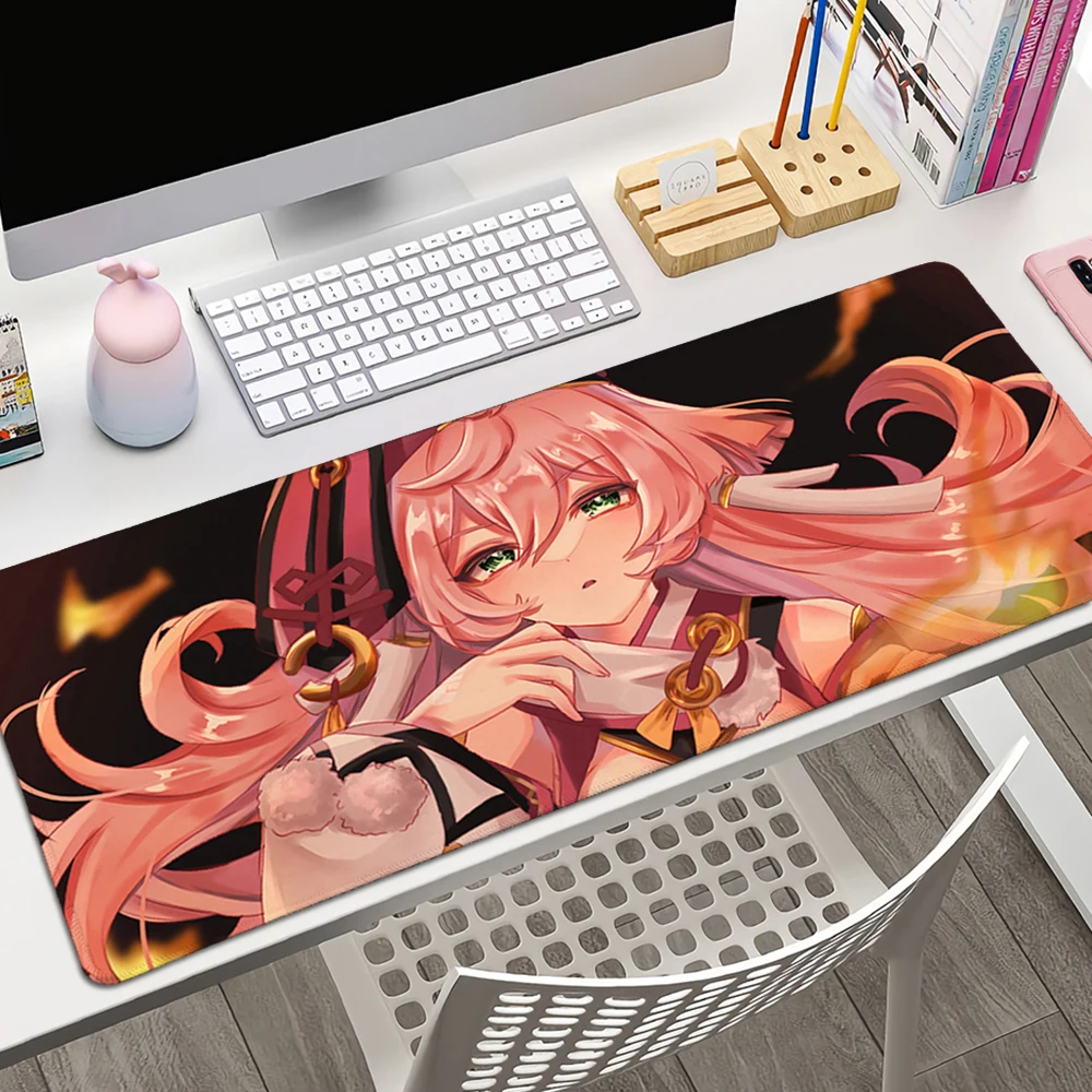 

Genshin Impact Yanfei Animation Table Mat Student Mousepad Gamer Computer Keyboard Pad Games Pad for PC Computer Table