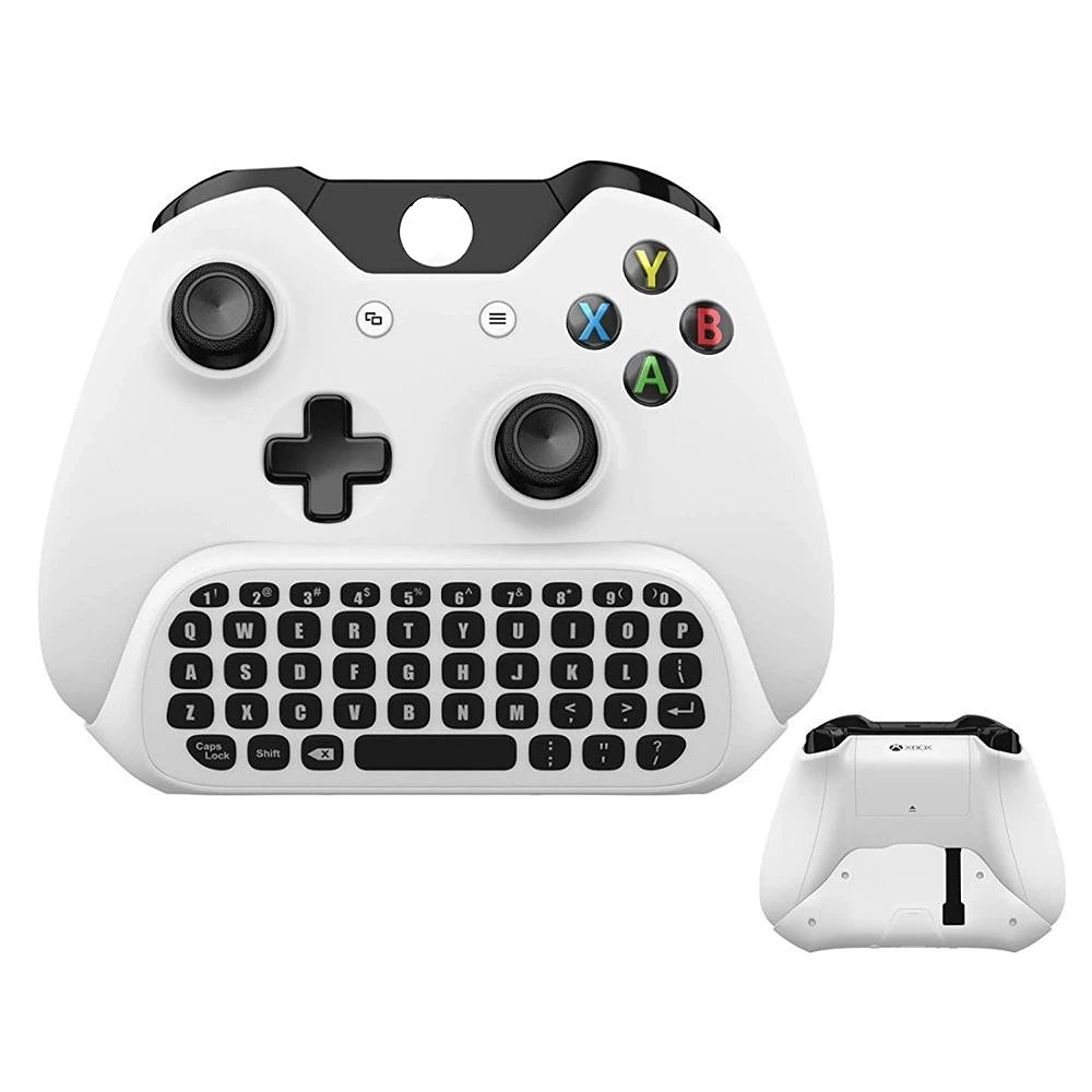 

Беспроводная клавиатура для Microsoft Xbox One QuickType, белая клавиатура с USB-приемником для игрового контроллера Xbox One, геймпад