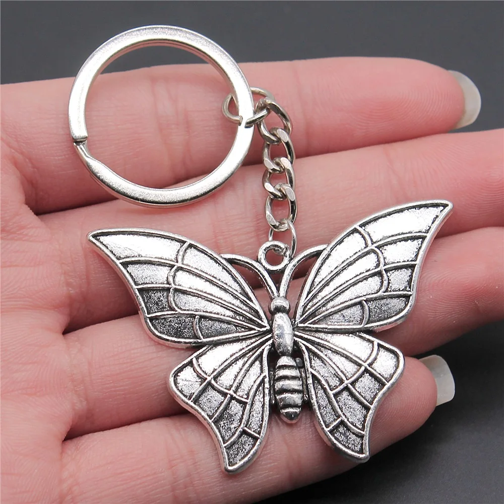 Брелок с подвеской-бабочкой 54x37 мм