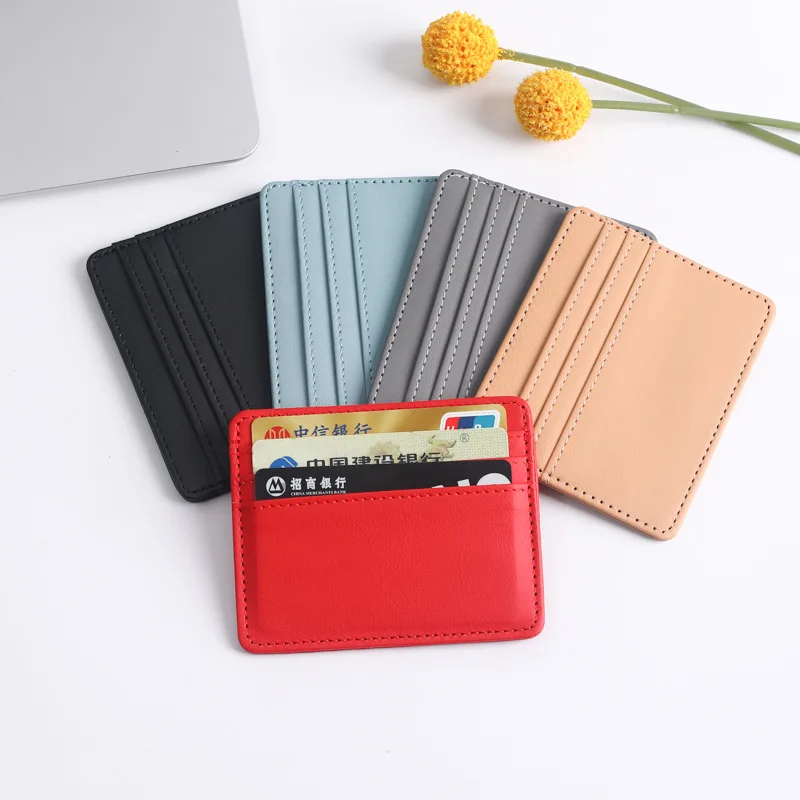 

Card more large capacity for small card package for female compact pu leather card the collection bag
