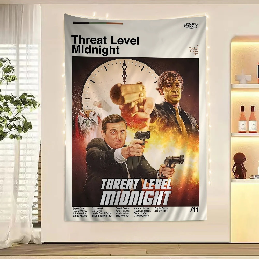 Винтажный Гобелен С Принтом Офисные Друзья Большой Настенный В Стиле Хиппи