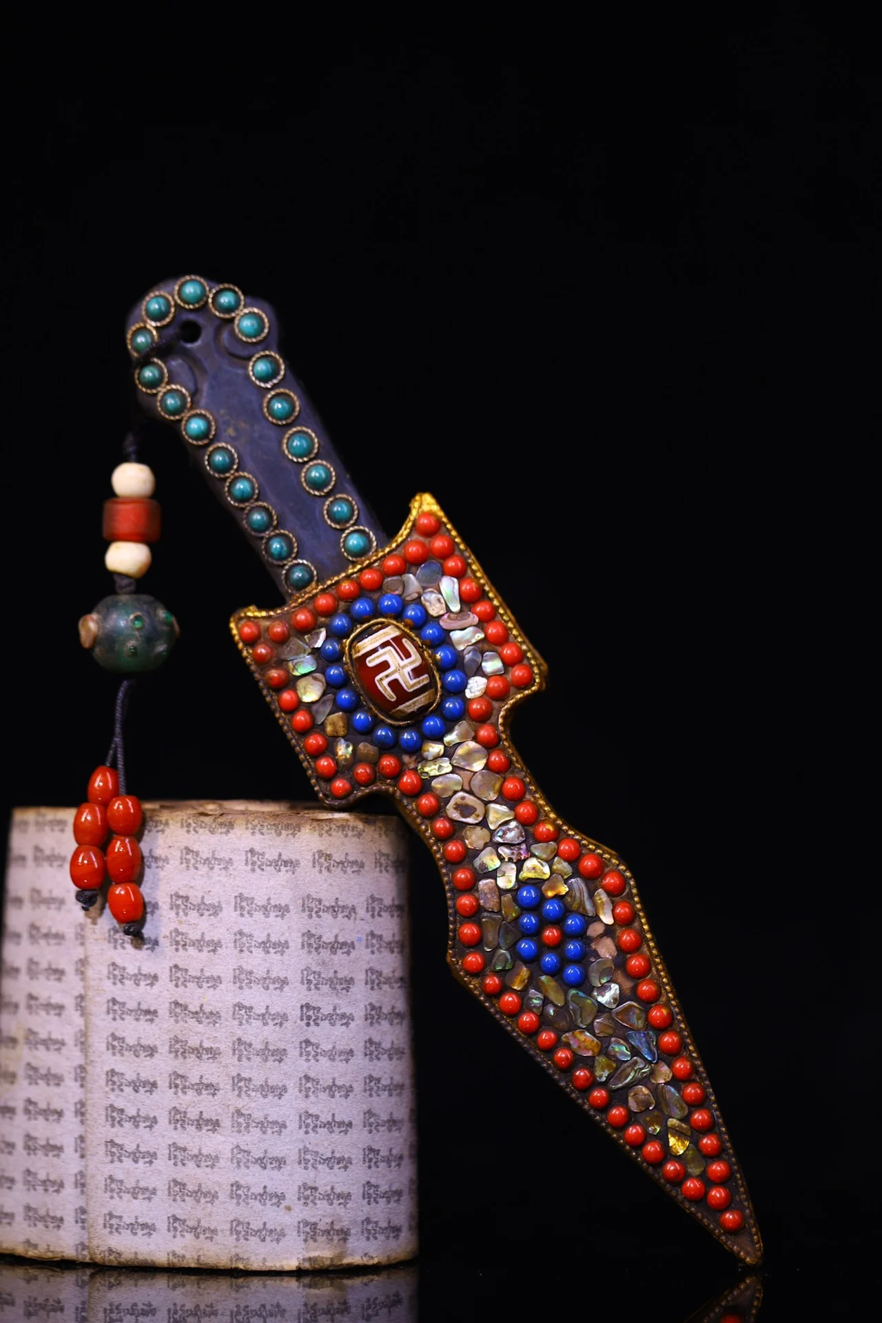 Коллекционный Тибетский храм 7 дюймов старое натуральное метеоротическое