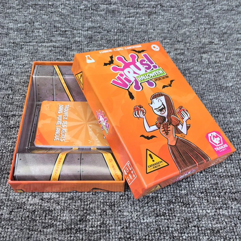 На английской версии Карточная игра Вирус Картковая Осторожно вирус Стратегия