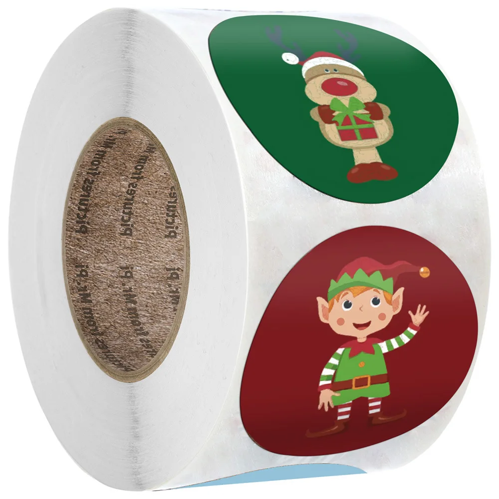 

500Pieces/Roll of Snowboy Stickers Animals Seal Label Scrapbook Kids Reward Kawaii Gift Stickers Stationary